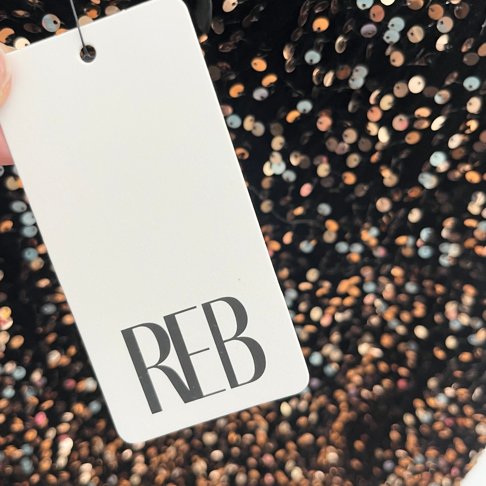 Rebdolls Womens Soraya Sequin Midi Bodycon Dress M Black Cocktail Party Holiday — image 8 of 8